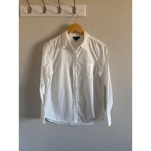 GAP Womens Boyfriend Fit Button Up White Shirt